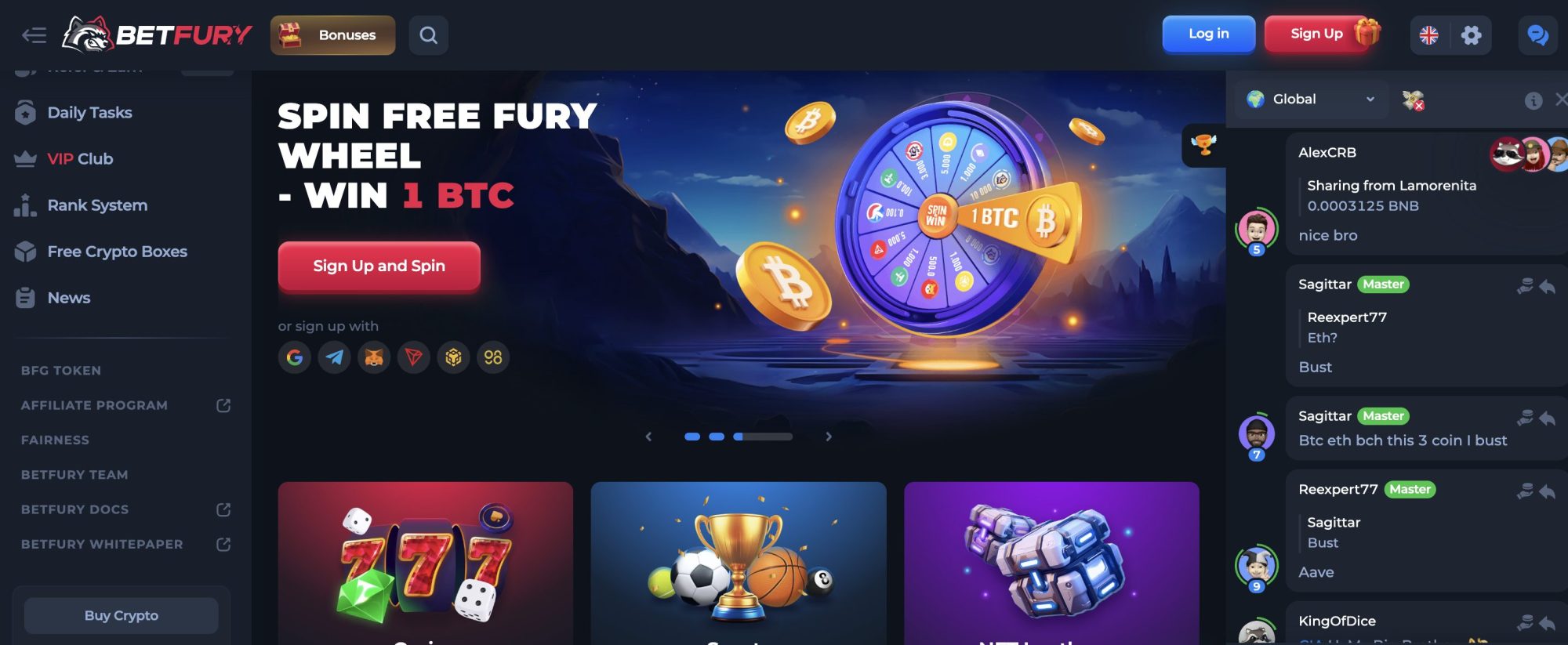 Betfury casino review 