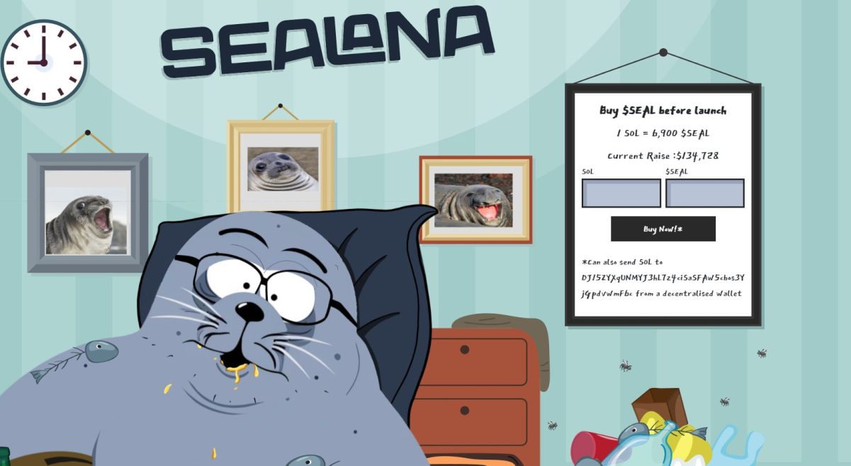 A screenshot of the Sealana presale widget