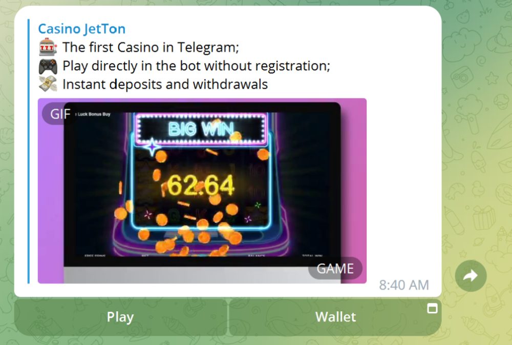 JetTon CasinoTelegram Casino