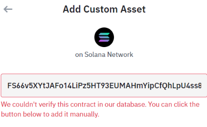 add custom asset trust wallet