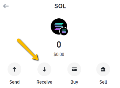 receive sol on trust wallet