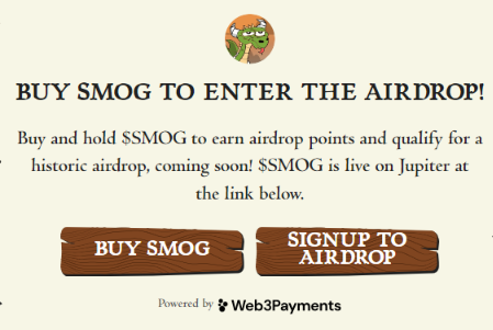 smog signup to airdrop